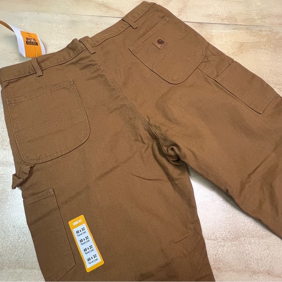Carhartt Loose Fit Washed Duck Flannel-lined Utility Work Pant Size 40 x 32 - Picture 9 of 12